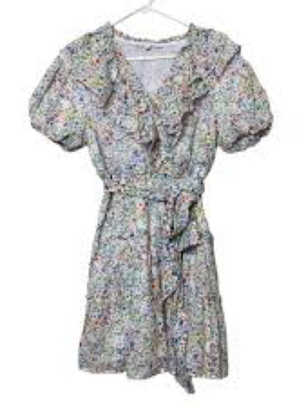 Karlie Floral 'Almost Wrap' Ruffle Dress - MEDIUM